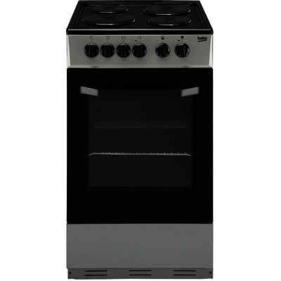 Beko BS530S 50cm Single Electric Cooker in Silver